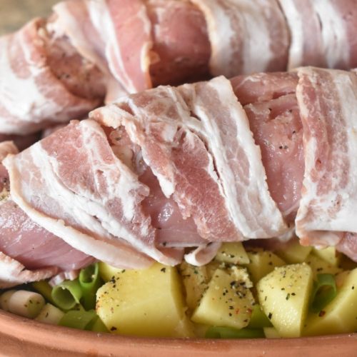 Svinemørbrad med bouillonkartofler i stegeso