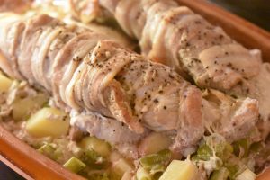 Svinemørbrad med bouillonkartofler i stegeso