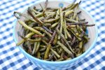 Bønnefritter - bagte haricots verts i ovn