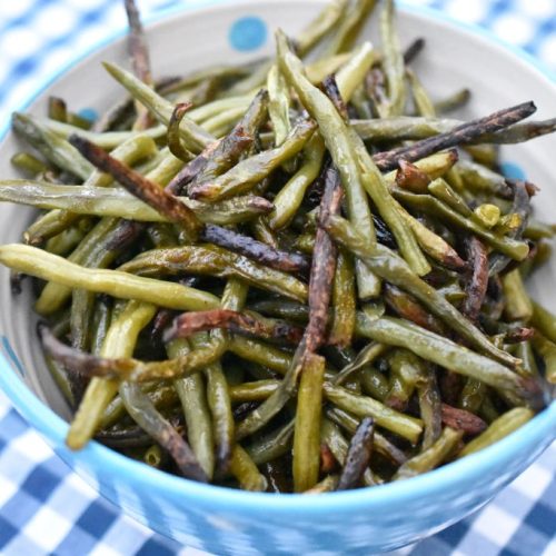 Bønnefritter - bagte haricots verts i ovn
