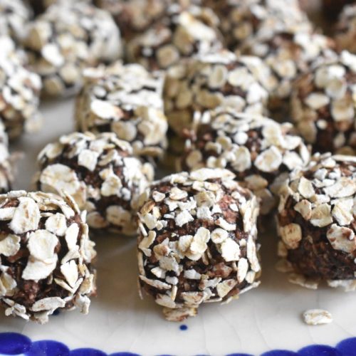 Havregrynskugler opskrift med Nutella og kaffe