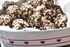 Havregrynskugler opskrift med Nutella og kaffe