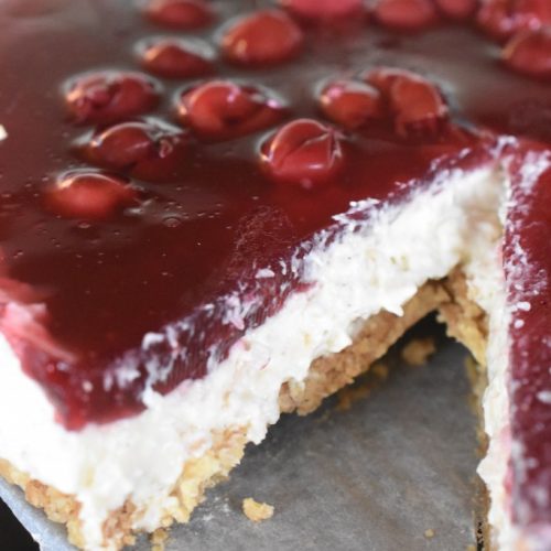 Risalamande kage - dessertkage med digestive