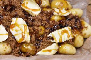 Brunede kartofler i ovn med brun farin opskrift