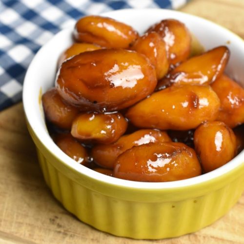 Brunede kartofler i ovn med brun farin opskrift