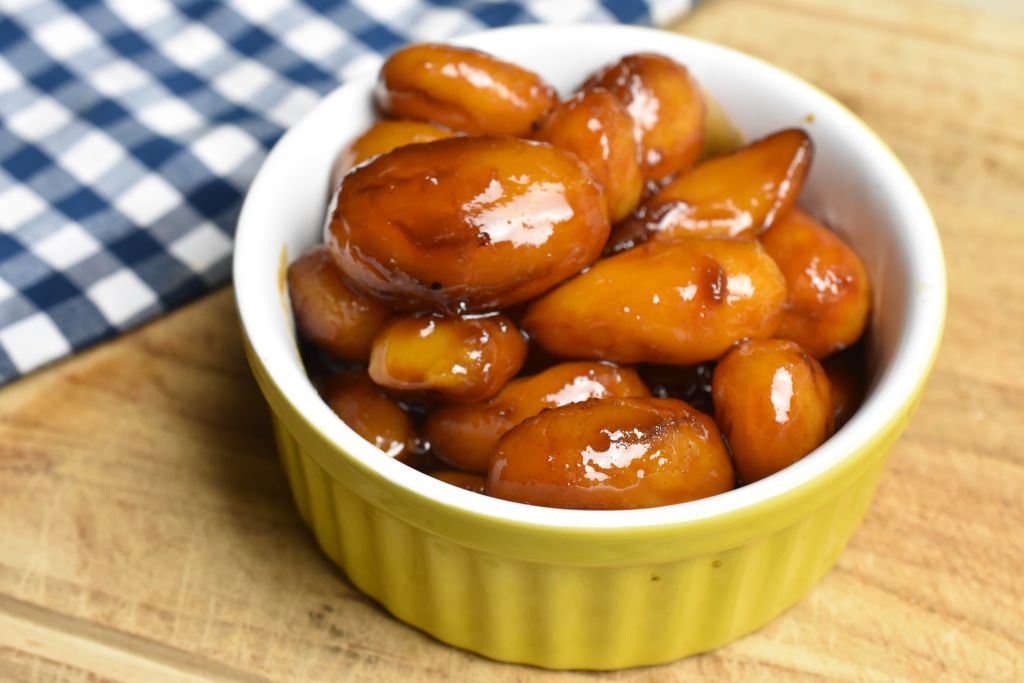 Brunede kartofler i ovn med brun farin opskrift