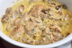 Mørbrad a la creme i ovn mør lækker opskrift