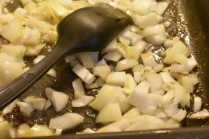 Kylling i fad med paprika flødesovs opskrift