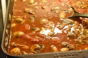 Kylling i fad med paprika flødesovs opskrift