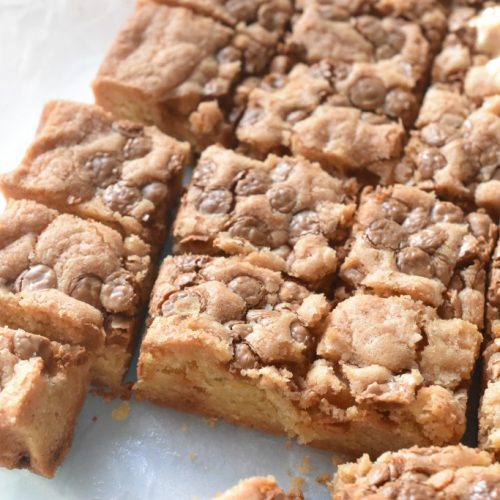 Cookie kage - opskrift med hvid chokolade