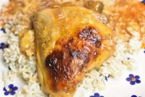 Kylling i fad med paprika flødesovs opskrift