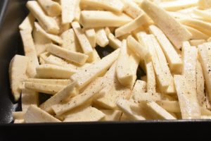 Pastinak i ovn rodfrugt pommes frites opskrift