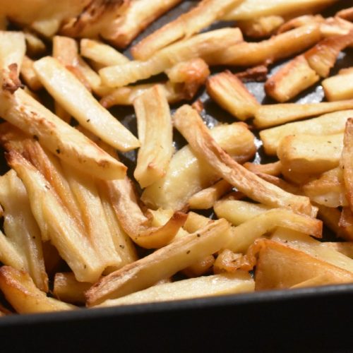 Pastinak i ovn rodfrugt pommes frites opskrift