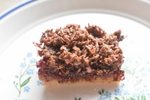 DSC_1257 • nogetiovnen.dk Kakaosnitter med kokos og syltetøj og opskrift