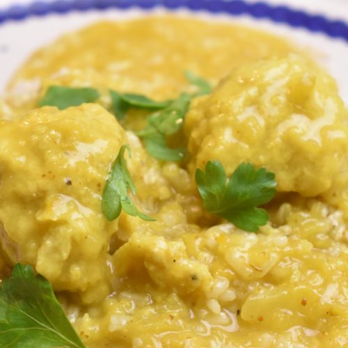 Boller i karry opskrift - nem lækker aftensmad