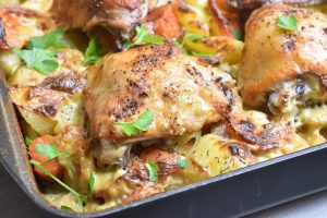 One Pot kylling med kartofler & fløde - opskrift
