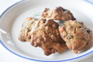Peanutbutter cookies med chokolade - opskrift