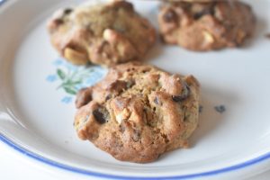 Peanutbutter cookies med chokolade - opskrift