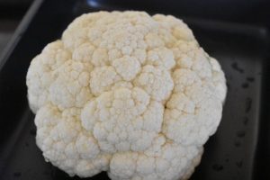 Blomkål i ovn - helstegt med smør 