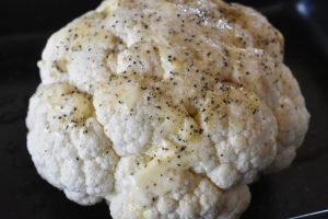 Blomkål i ovn - helstegt med smør 