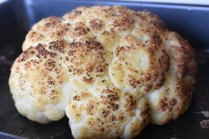 Blomkål i ovn - helstegt med smør 