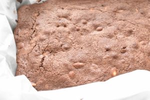 Brownie med peanuts lækker chokoladekage