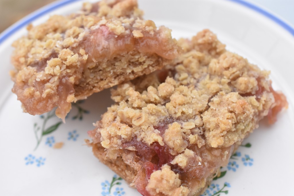 DSC_1980 • nogetiovnen.dk Rabarbersnitter med crumble topping opskrift