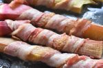 Rabarber med bacon opskrift til grill eller ovn