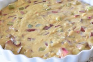 Makronkage med rabarber nem kage opskrift