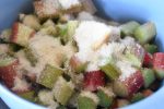 Clafoutis med rabarber - rabarberkage opskrift
