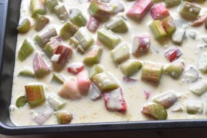 Clafoutis med rabarber - nem rabarberclafoutis