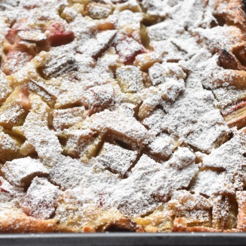 Clafoutis med rabarber - rabarberkage opskrift