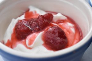 Cheesecake i glas - ostekage med makroner