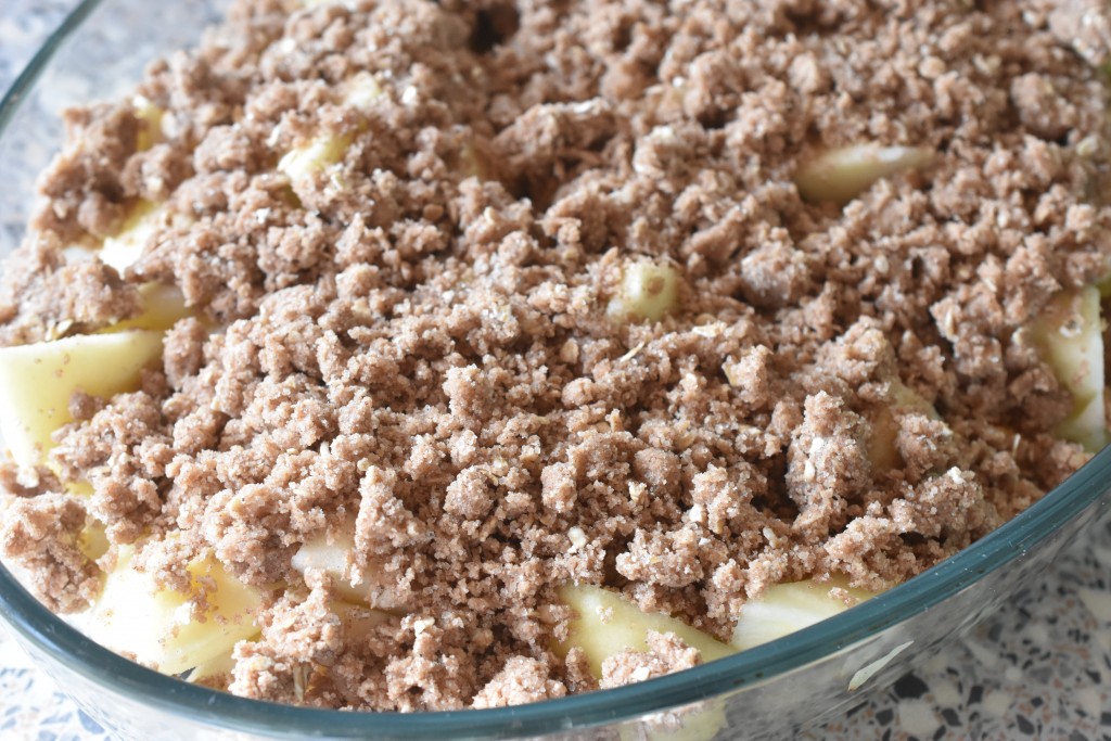 Æbletærte med smuldredej - nem æble kage