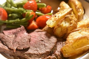 Ribeye steg i ovn - steaks stegt som hel steg