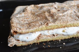 Guldkage i bradepande - guldlagkage opskrift