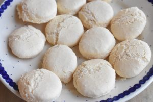 Æggeblomme marengs - gule klap småkager 