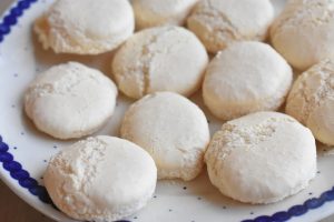 Æggeblomme marengs - gule klap småkager 