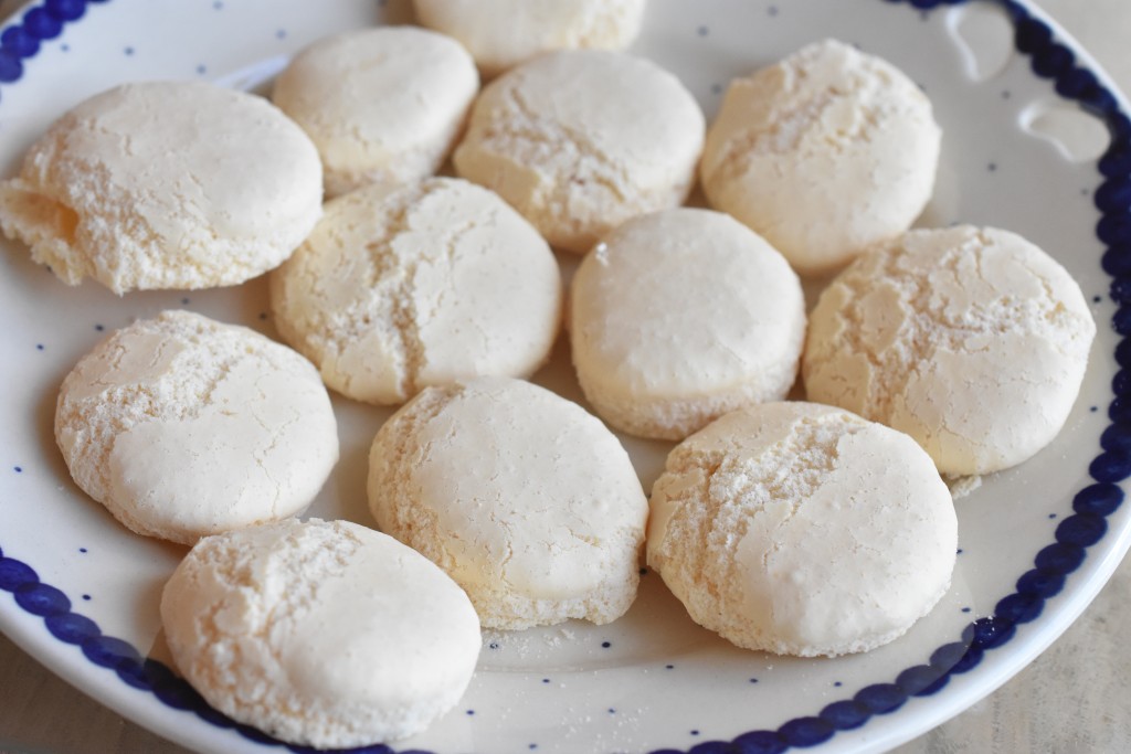 Æggeblomme marengs - gule klap småkager