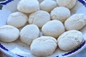 Æggeblomme marengs - gule klap småkager 