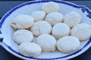 Æggeblomme marengs - gule klap småkager 