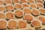 Gulerodsmuffins med ostecreme - svampede