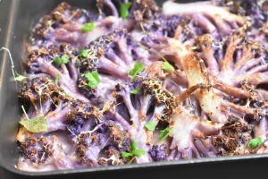 Blomkål med mornaysauce bagt i ovn opskrift