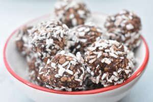 Havregrynskugler med marcipan - luksus