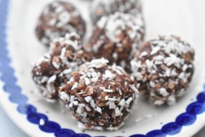 Havregrynskugler med marcipan - luksus