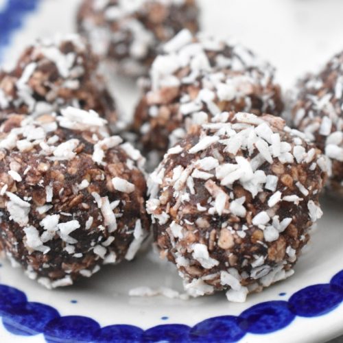 Havregrynskugler med marcipan - luksus