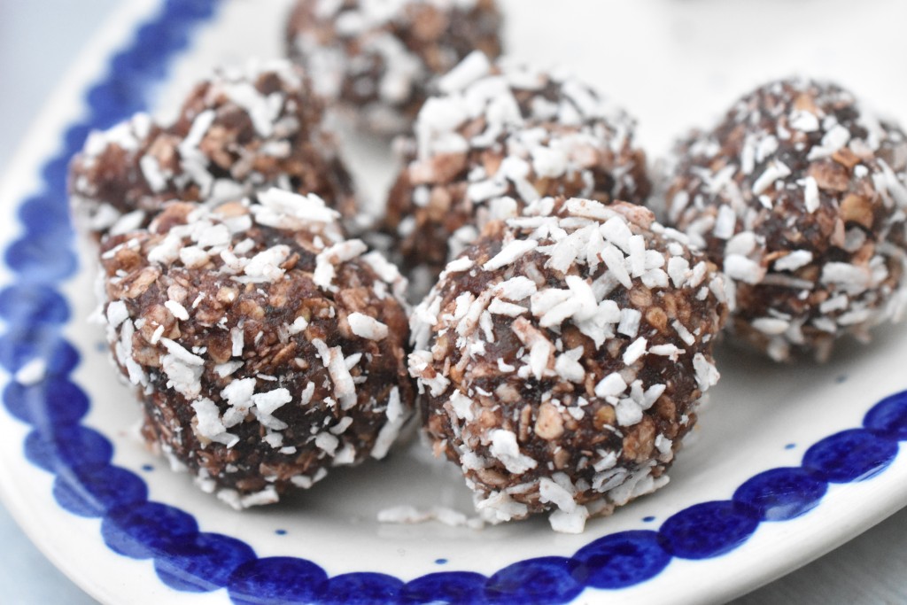 Havregrynskugler med marcipan - luksus