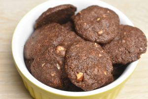 DSC_0860 • nogetiovnen.dk Chokolade cookies med marcipan & Amaretto