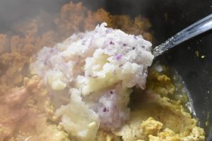 Kyllingelasagne med kokosmælk og karry