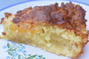 Mandarin kage med kokos nem lækker opskrift - enkelt stykke